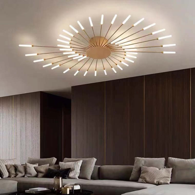 Astralis Modern Ceiling Chandelier with LED Fireworks Design