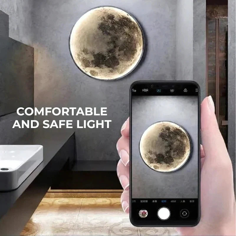 LED Moon Wall Lamp for Home Decor