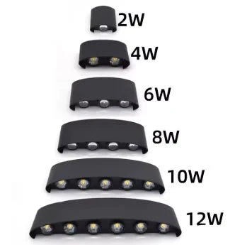 Lampada da Parete LED Esterna e Interna con Design Minimalista