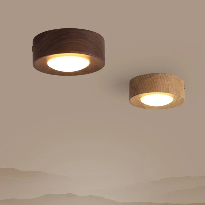 LignaShine Lampada da soffitto in legno a incasso
