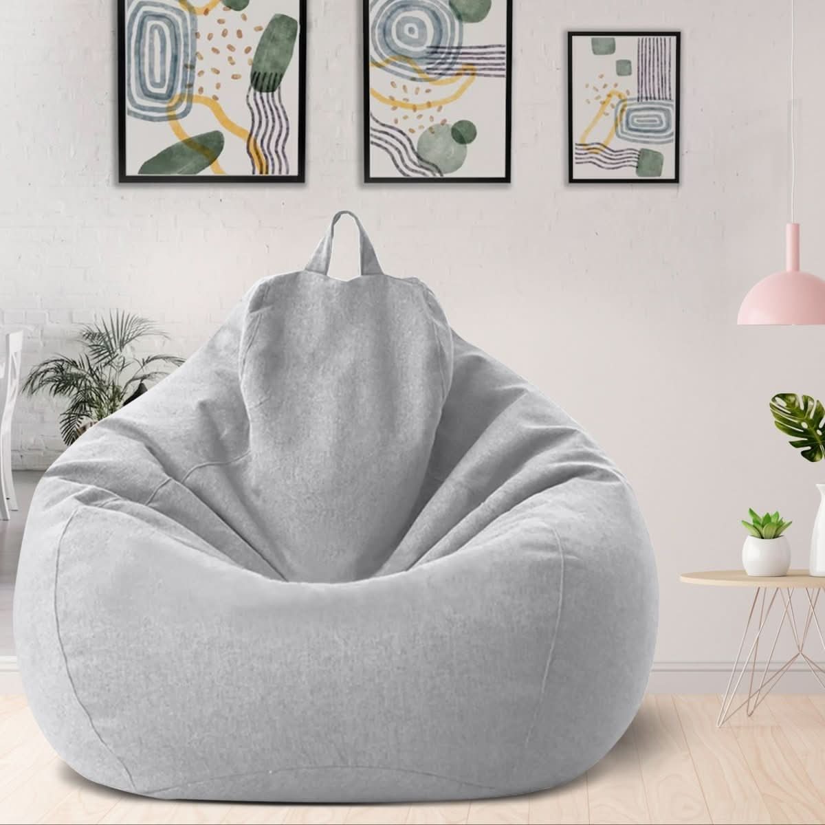 LINARELLO Beanbag – Sacco da Fieno in Lino di Lusso per il Massimo Comfort