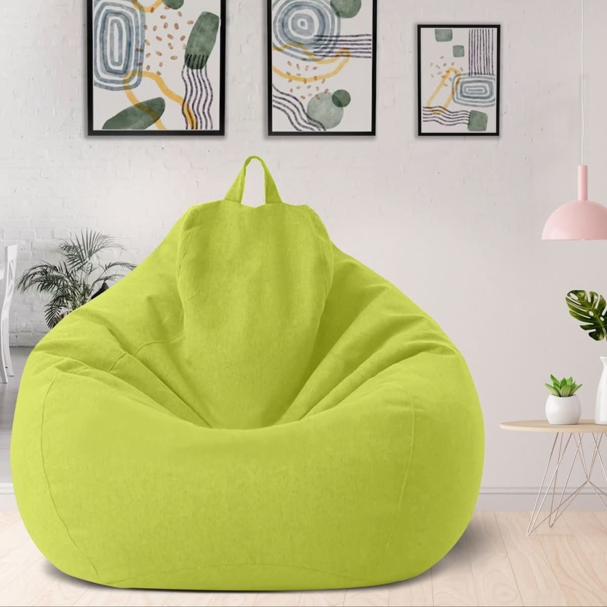 LINARELLO Beanbag – Sacco da Fieno in Lino di Lusso per il Massimo Comfort