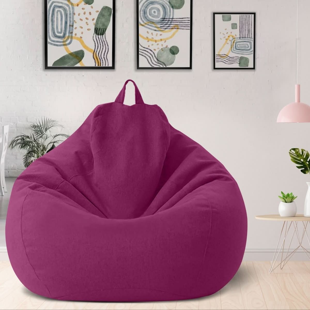LINARELLO Beanbag – Sacco da Fieno in Lino di Lusso per il Massimo Comfort