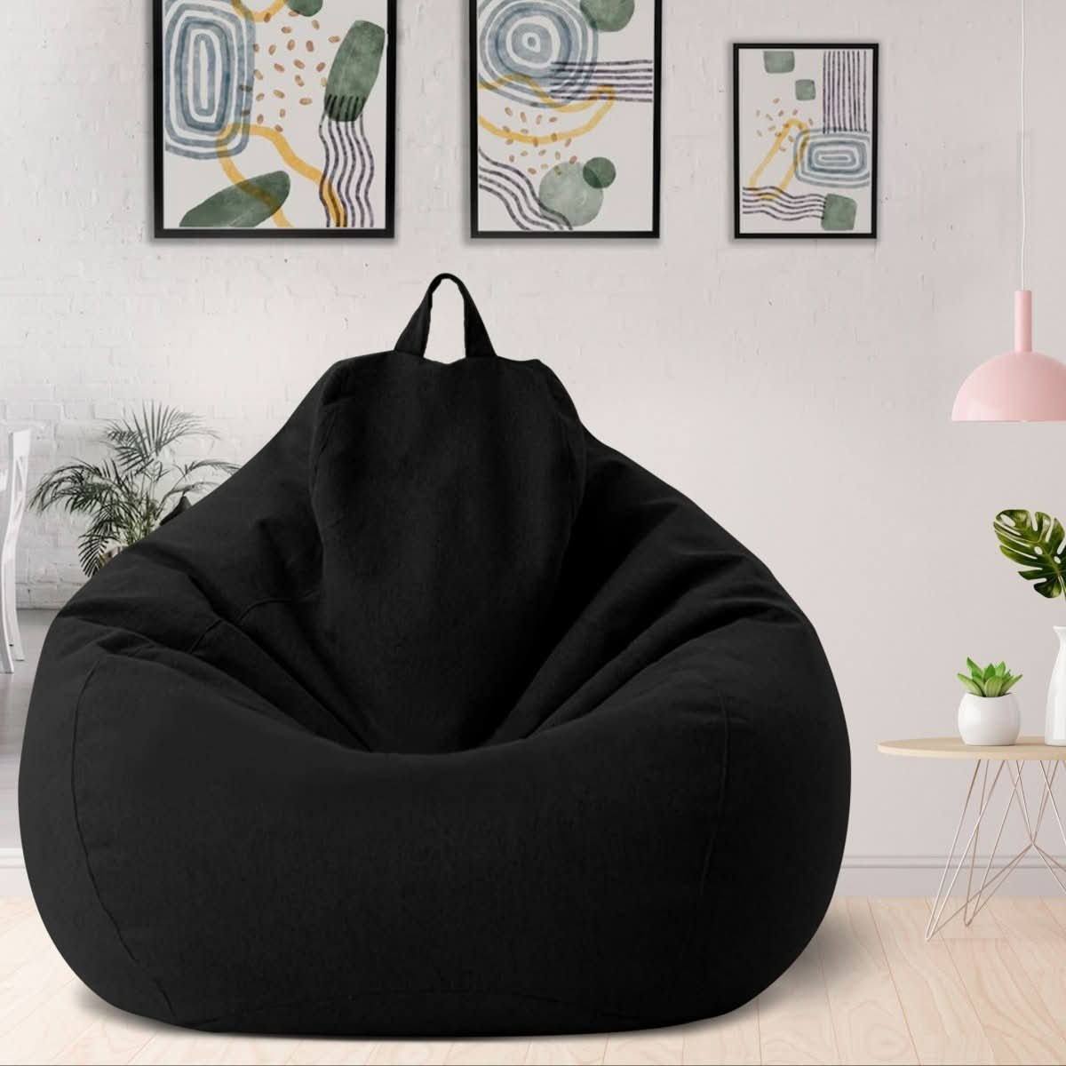 LINARELLO Beanbag – Sacco da Fieno in Lino di Lusso per il Massimo Comfort