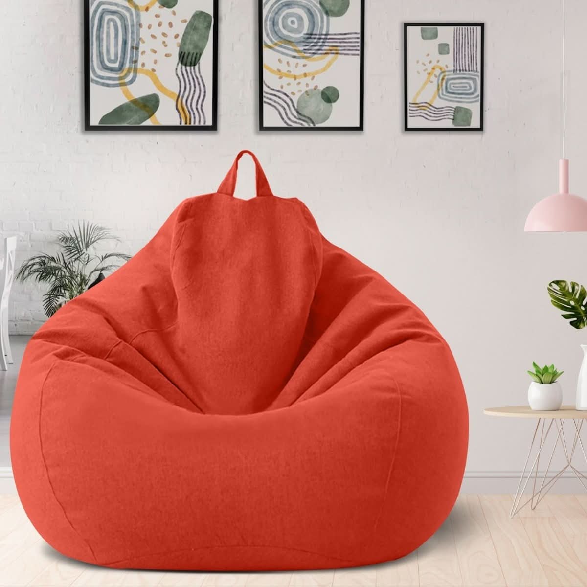 LINARELLO Beanbag – Sacco da Fieno in Lino di Lusso per il Massimo Comfort