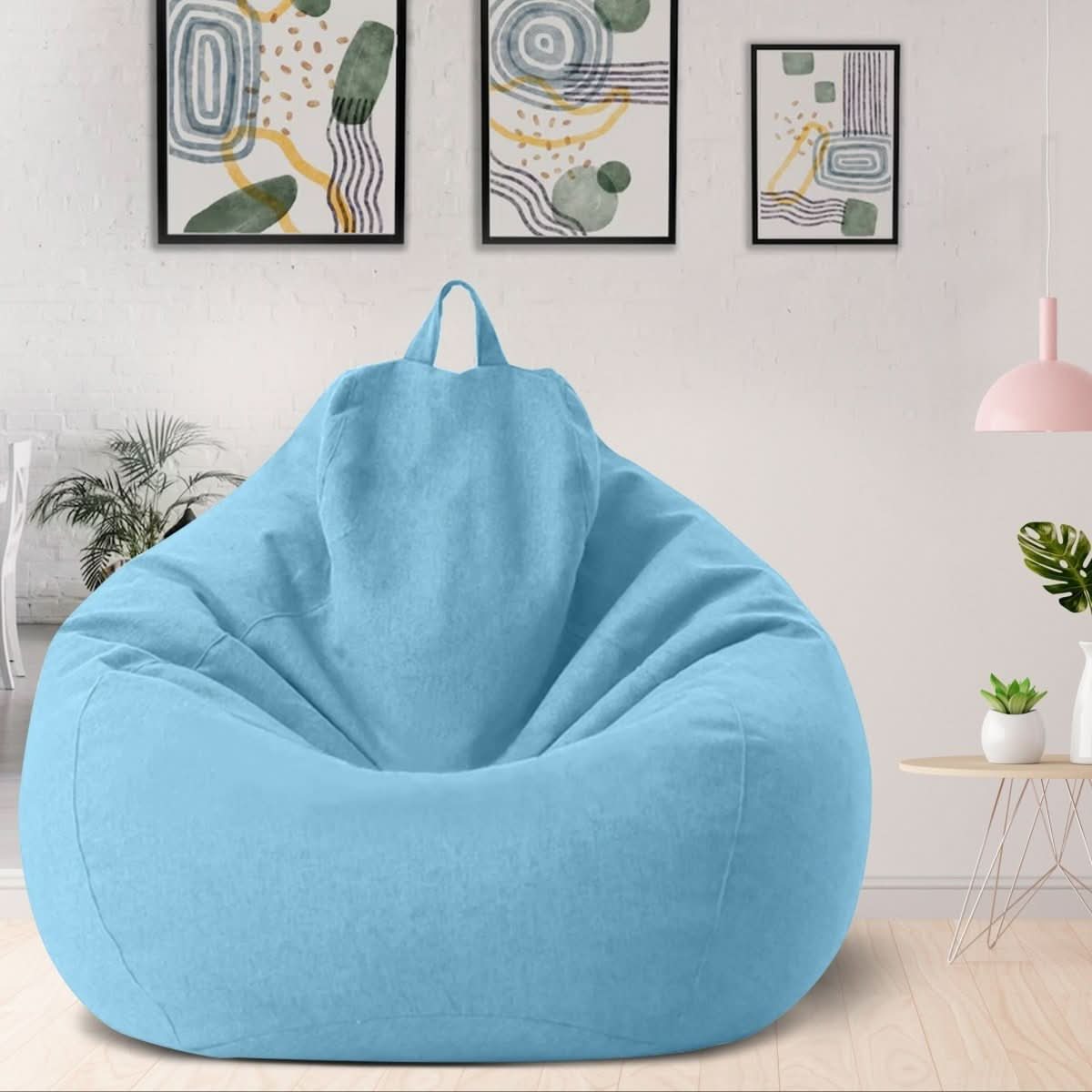LINARELLO Beanbag – Sacco da Fieno in Lino di Lusso per il Massimo Comfort
