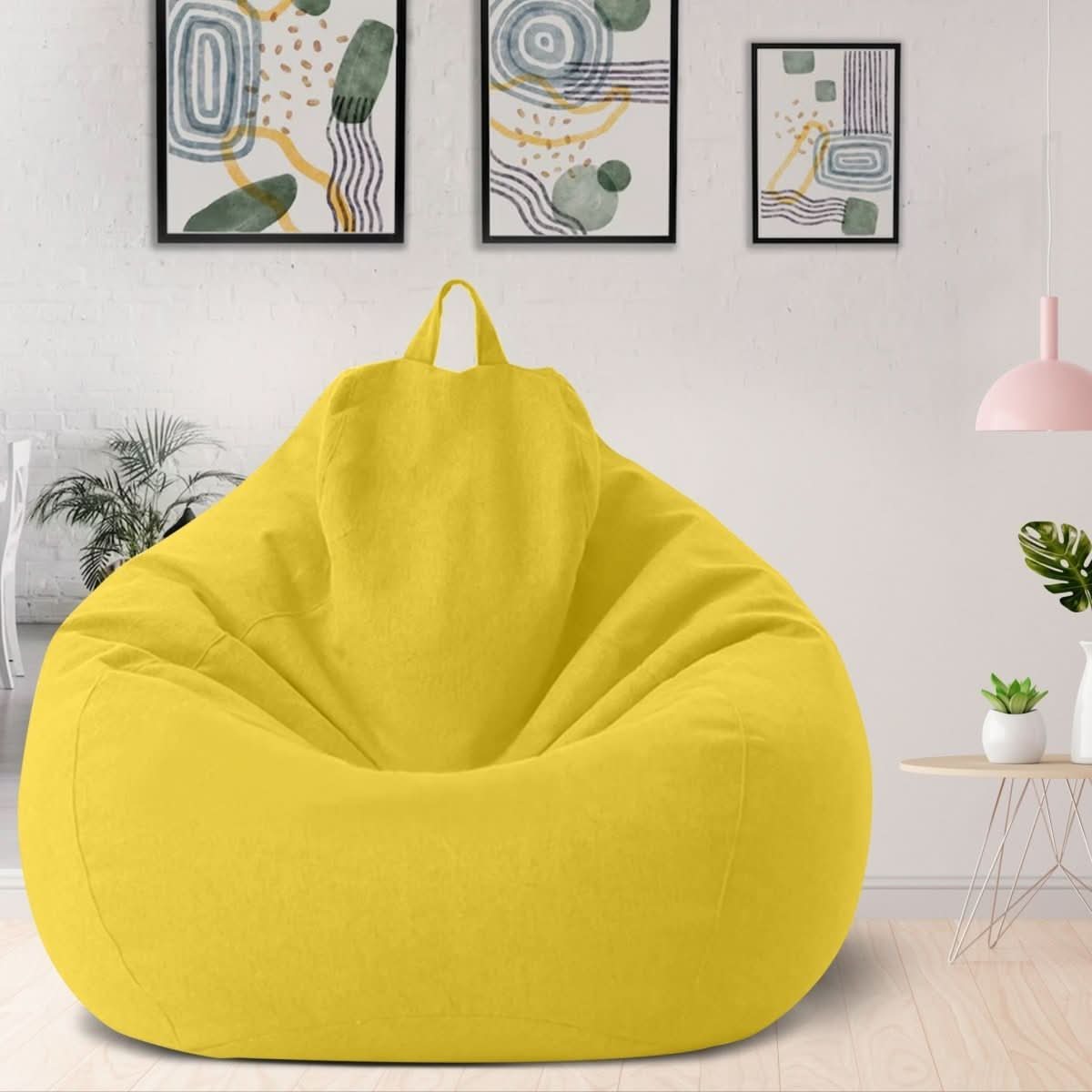 LINARELLO Beanbag – Sacco da Fieno in Lino di Lusso per il Massimo Comfort