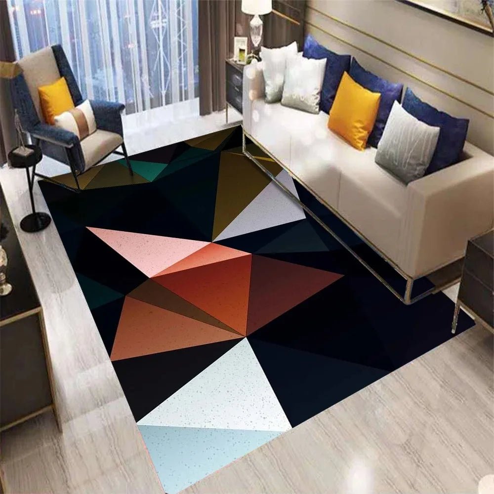 LIVSHAPE – Design Premium di Tappeto Geometrico per Soggiorno e Ufficio