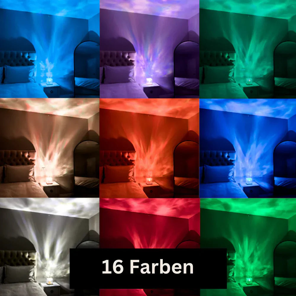 Lampada Aurora Boreale con 16 Colori - AuroraGlow