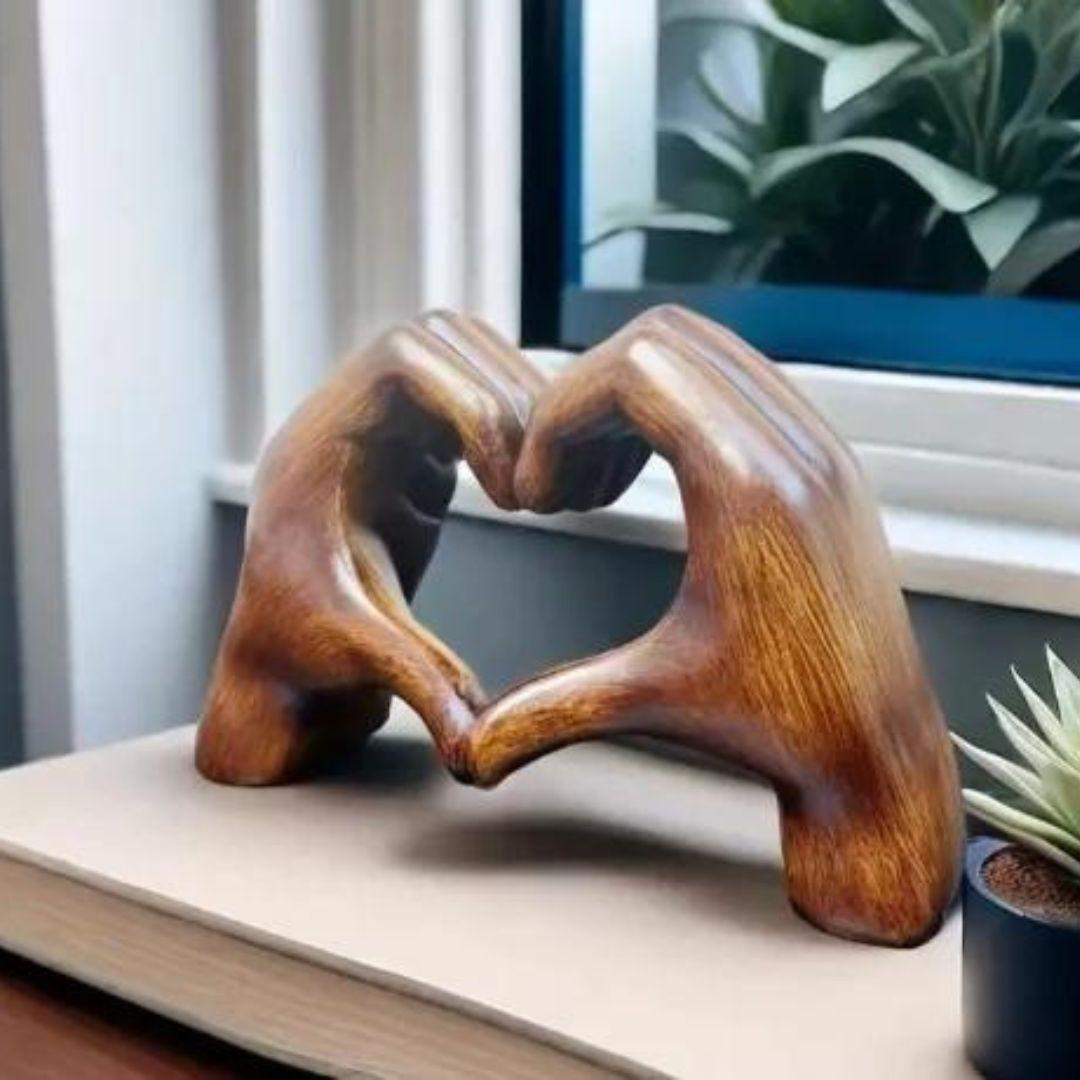 LoveSculpt – Decorazione in Legno Fatta a Mano per la Casa con Charm Rustico