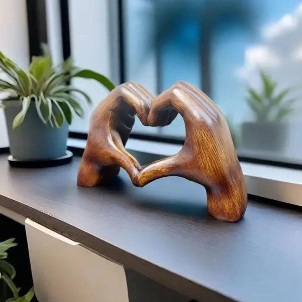 LoveSculpt – Decorazione in Legno Fatta a Mano per la Casa con Charm Rustico