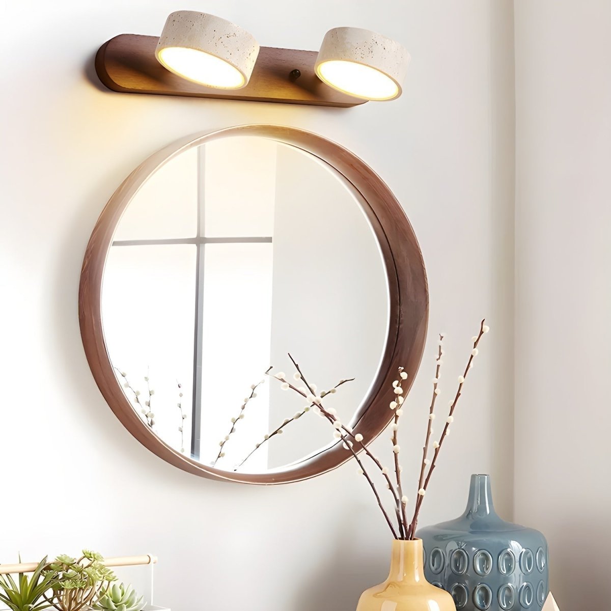 LUMÉNE – Applique da parete LED in Travertino per Lusso Architettonico