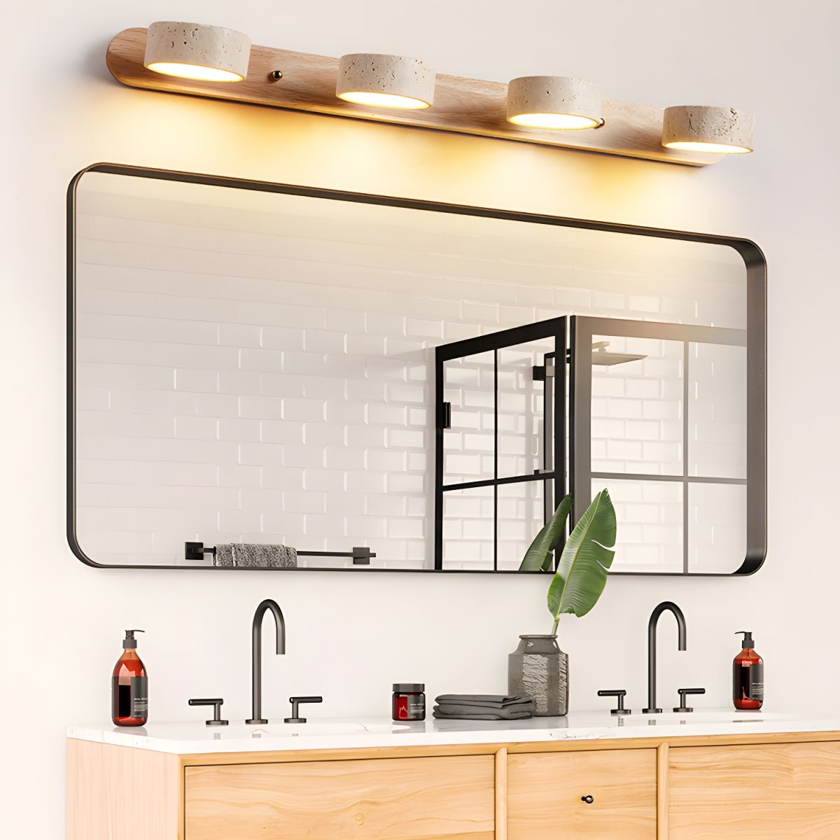 LUMÉNE – Applique da parete LED in Travertino per Lusso Architettonico