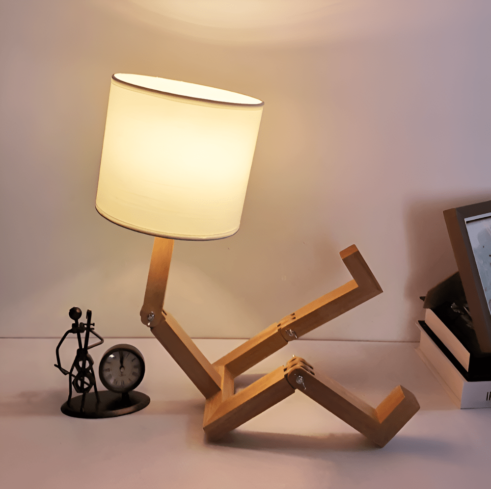 LUMIBOT – Lampada in Legno Flessibile per Illuminazione Personalizzata