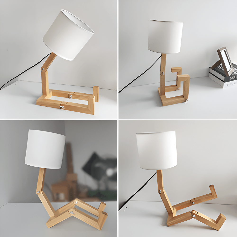 LUMIBOT – Lampada in Legno Flessibile per Illuminazione Personalizzata