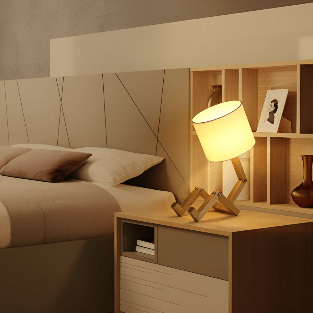 LUMIBOT – Lampada in Legno Flessibile per Illuminazione Personalizzata