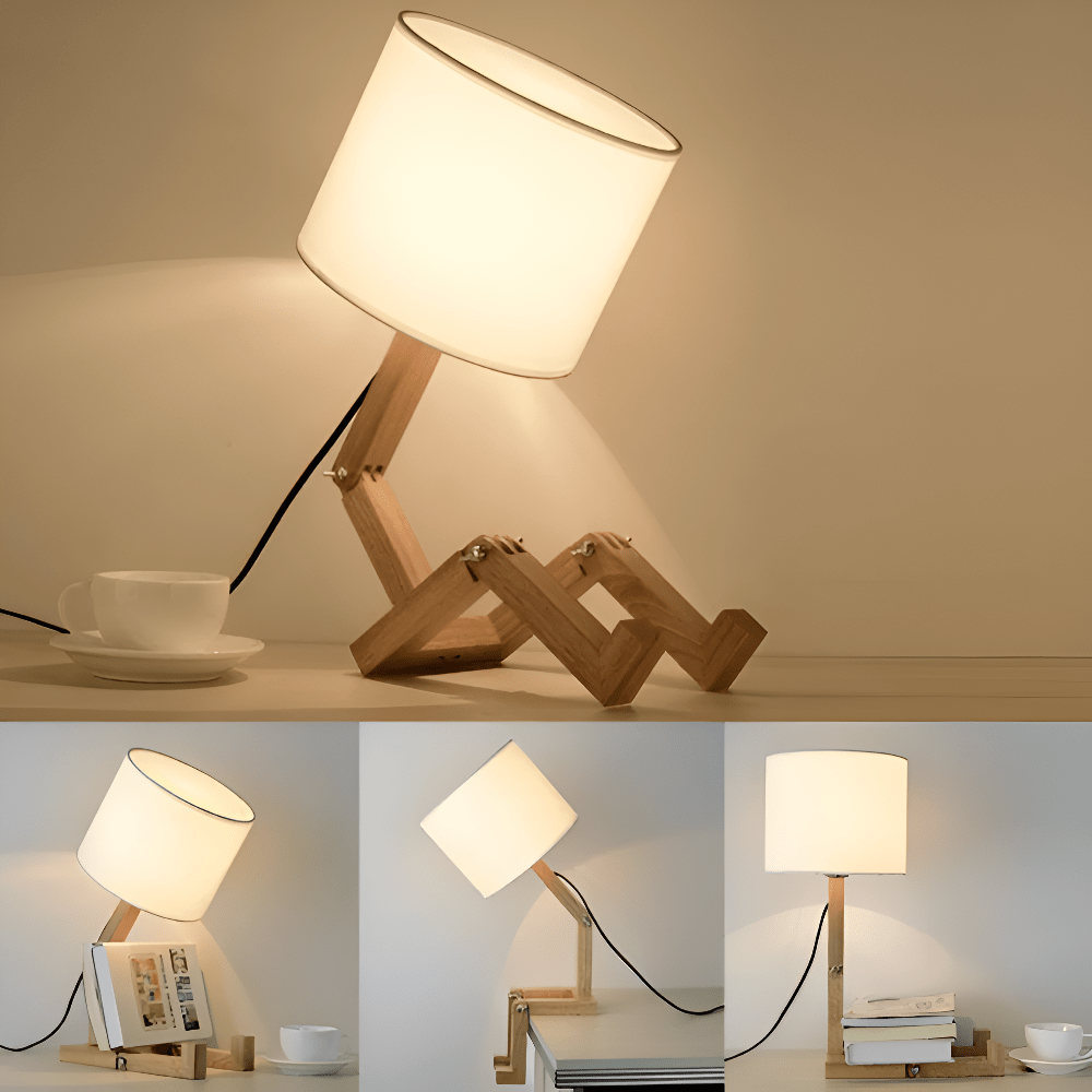 LUMIBOT – Lampada in Legno Flessibile per Illuminazione Personalizzata