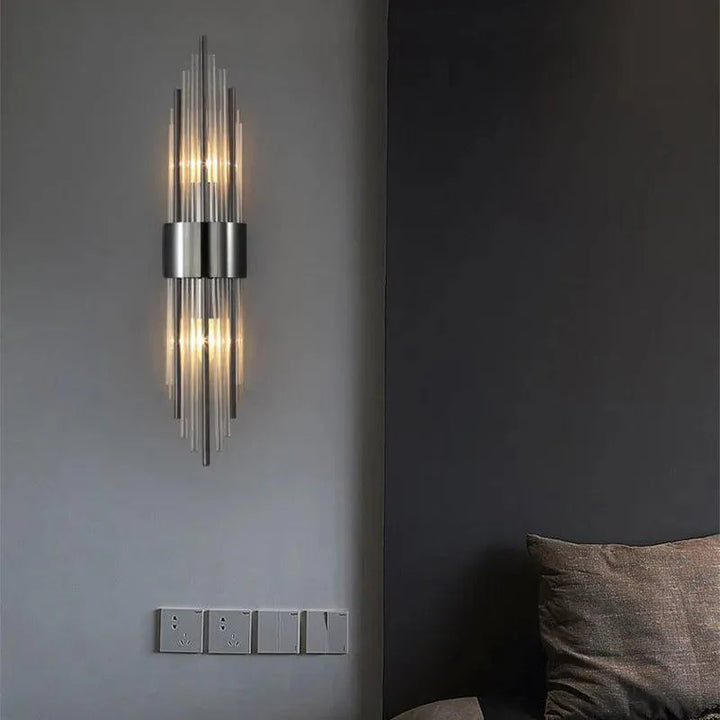 Lampada da Parete Celestia – Design di Cristallo di Lusso per Interni Atmosferici