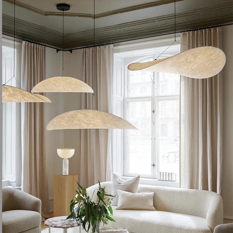 EleganceLoom - Lampada a sospensione in seta - Design moderno - Elegante e sofisticato