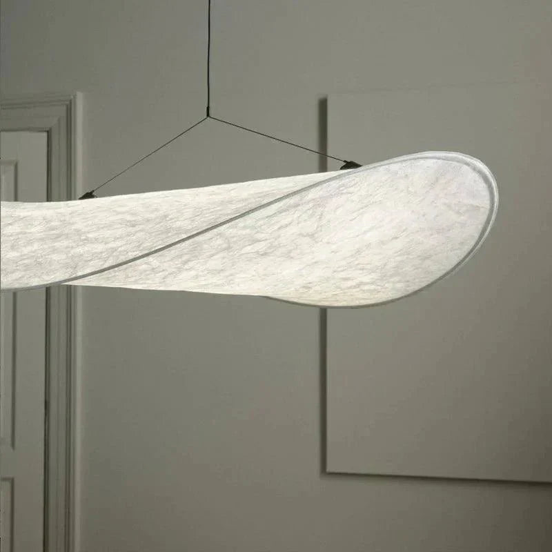 EleganceLoom - Lampada a sospensione in seta - Design moderno - Elegante e sofisticato