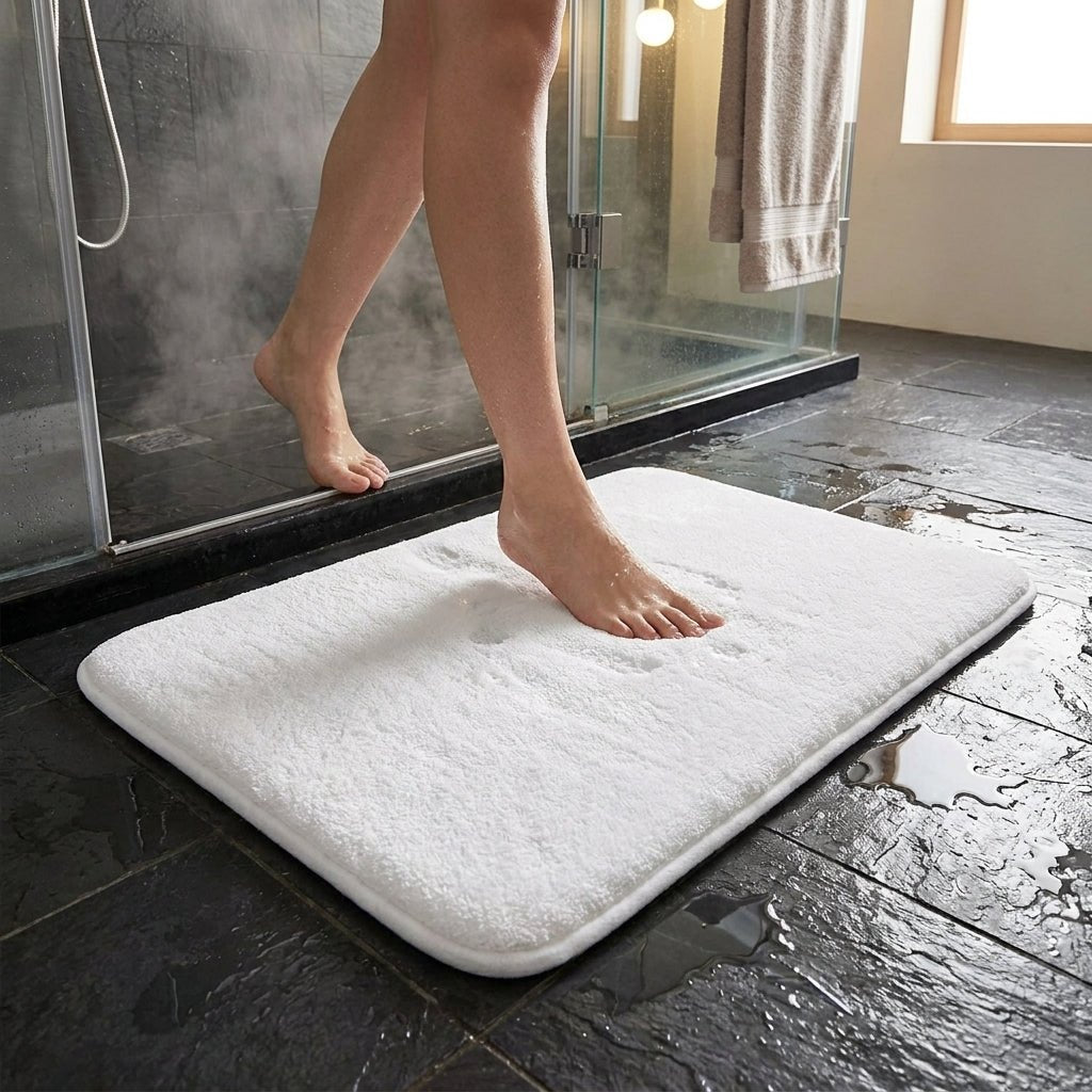 Luna - Tappetino da bagno in cotone biologico, assorbente