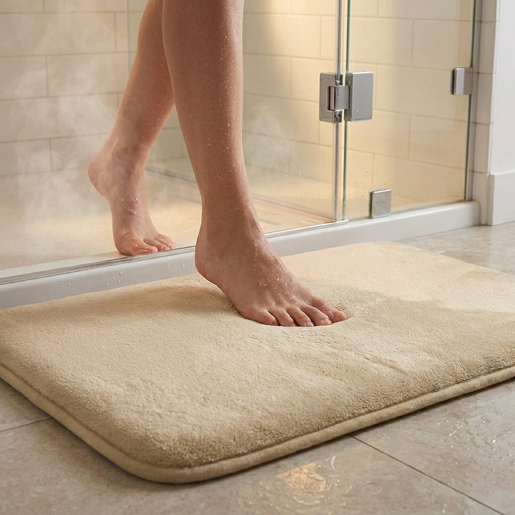 Luna - Tappetino da bagno in cotone biologico, assorbente