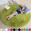 Velvéri Luxe FluffyMat Tappeto | Tappeto rotondo ultra-morbido in peluche per un'accogliente decorazione della casa e della camera da letto