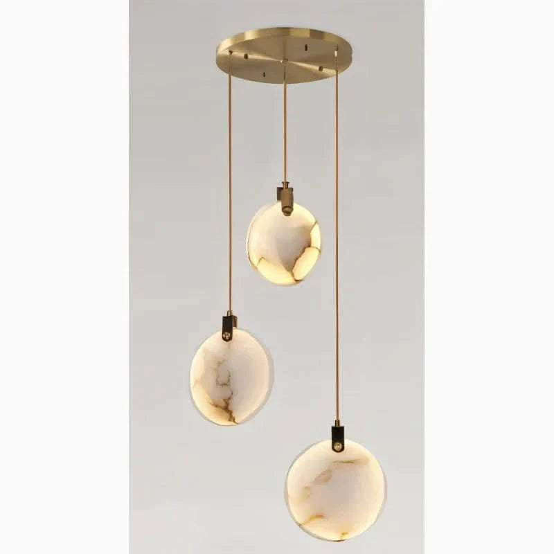 Lampadario a Anello LED MarbleGlow – Design Moderno in Marmo