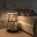 Luxurious Double-Layered Side Table with Storage