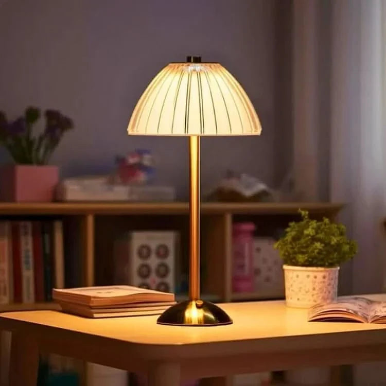 Lampada da Tavolo Cordless LED Ricaricabile in Cristallo
