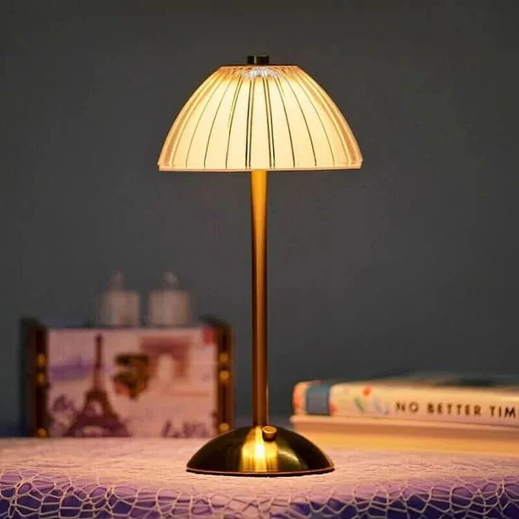 Lampada da Tavolo Cordless LED Ricaricabile in Cristallo