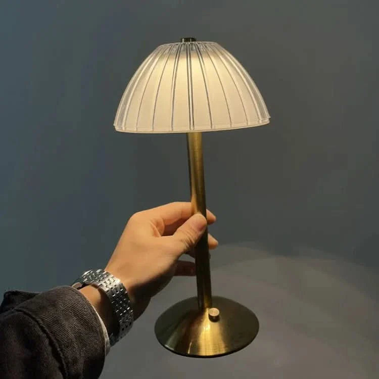 Lampada da Tavolo Cordless LED Ricaricabile in Cristallo