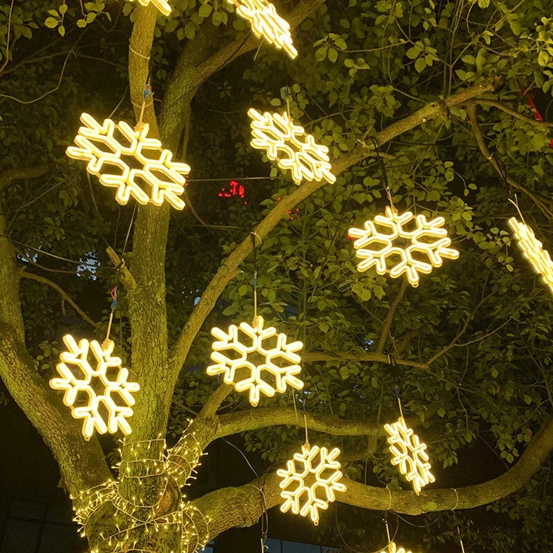 LED Fiocco di Neve Luci Natalizie – IP65 Impermeabile Decorazione Natalizia da Esterno