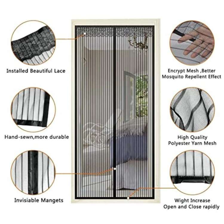 InsectGuard Magnetic Mesh Door for Homes