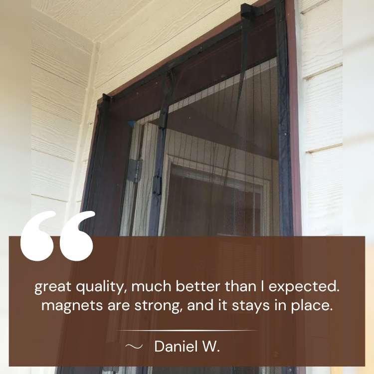 InsectGuard Magnetic Mesh Door for Homes