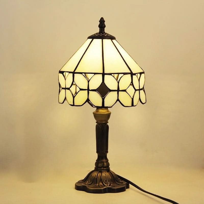Lampada da Tavolo LED in Vetro Tiffany Barocco Retro E27