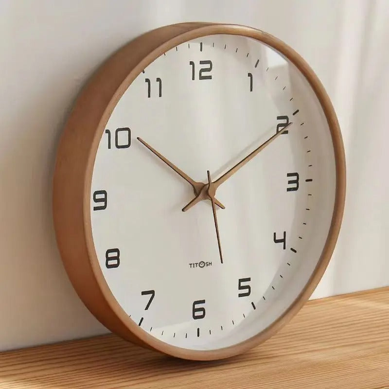 Minimalist Wooden Wall Clock