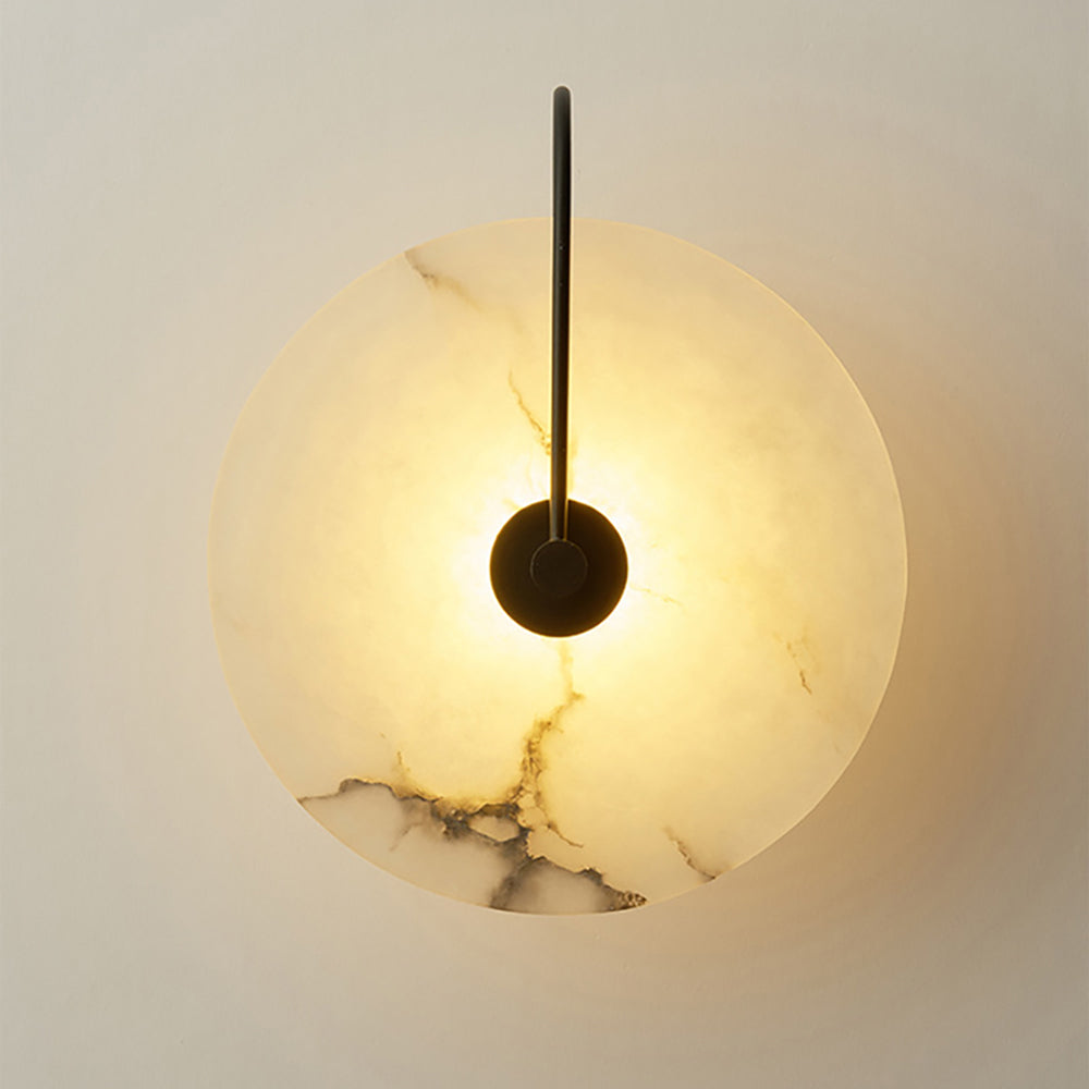 Applique LED di lusso con finitura in marmo per interni eleganti