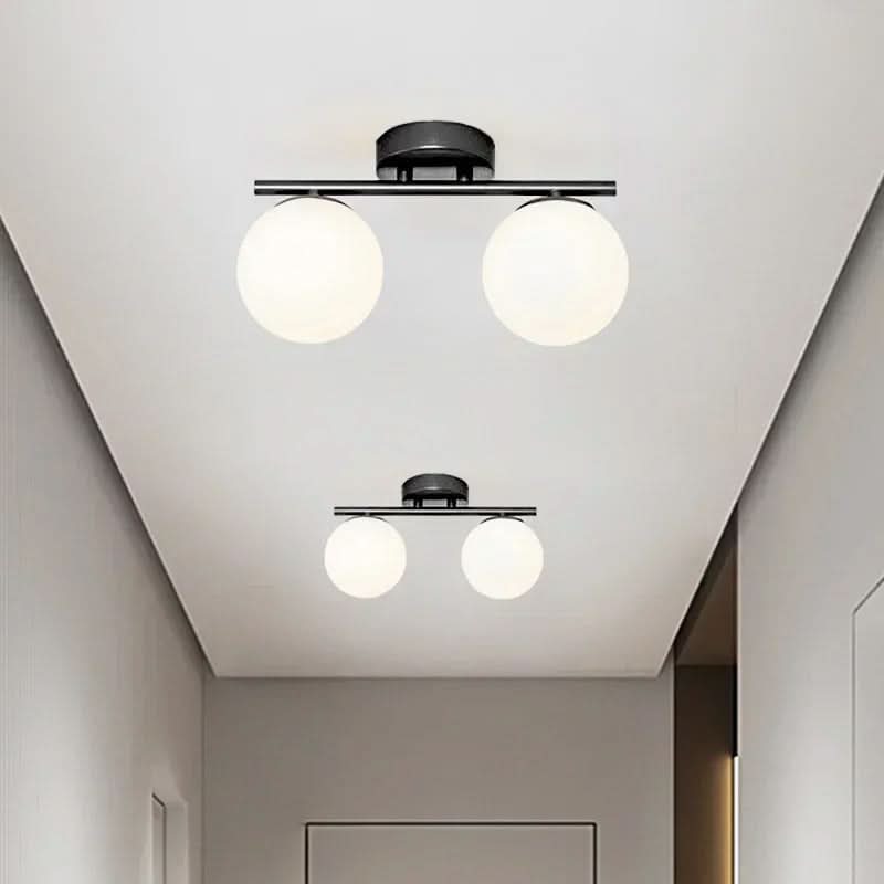 NordLux LED Lampada da Soffitto in Vetro – Globo Bianco