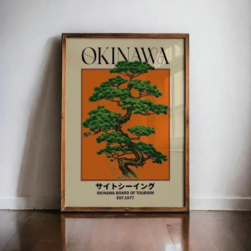 Poster in Tela Retro Okinawa