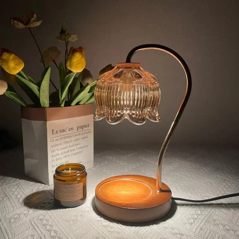 Lampada Scaldacandele in Vetro Ivey