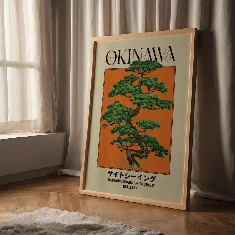 Poster in Tela Retro Okinawa