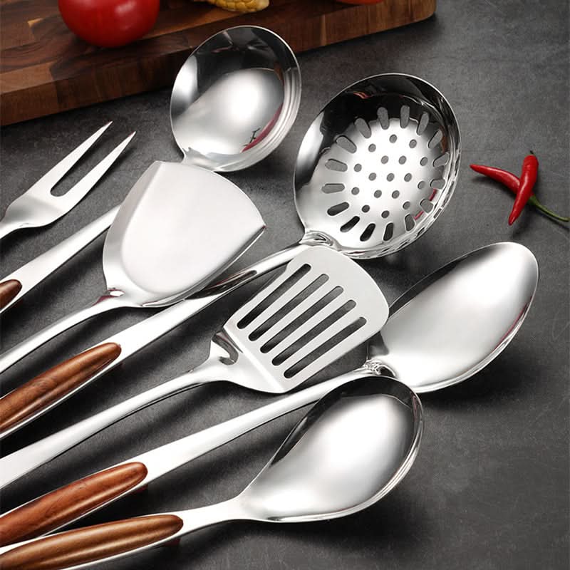 PROCHEF - Set di utensili da cucina in acciaio inossidabile per una cucina durevole, ergonomica e precisa con design elegante