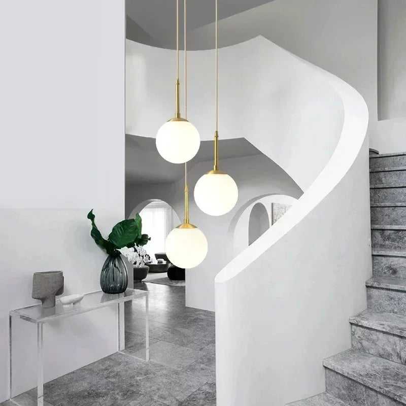 Lampada a Sospensione in Vetro Kinley