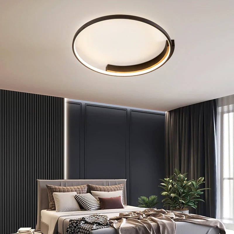Aurenza - Lampada da soffitto LED rotonda moderna per soggiorno o camera da letto