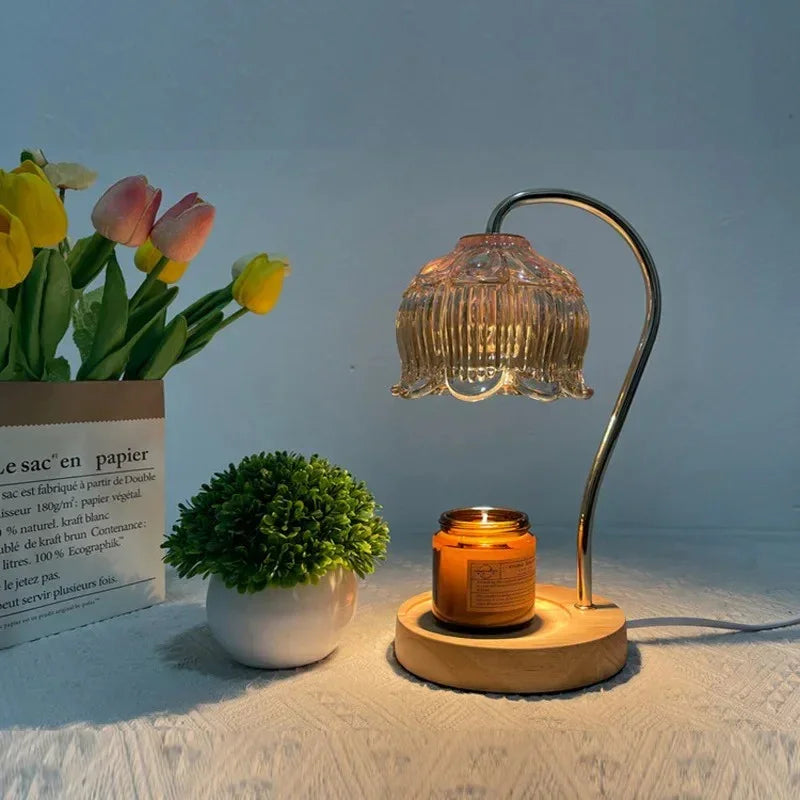 Lampada Scaldacandele in Vetro Ivey