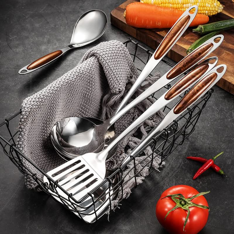 PROCHEF - Set di utensili da cucina in acciaio inossidabile per una cucina durevole, ergonomica e precisa con design elegante