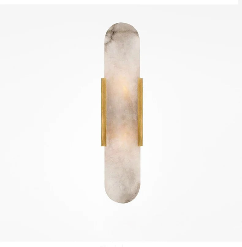 Lunessa | Applique in Marmo con Luce Ambientale Morbida per Interni Moderni