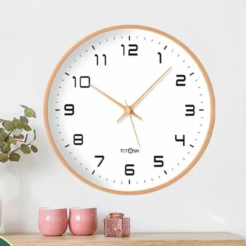 Minimalist Wooden Wall Clock