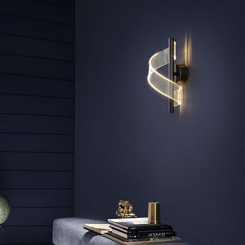 Candelabro in Vetro Glasspilar con Luce LED da Parete - Set di 2
